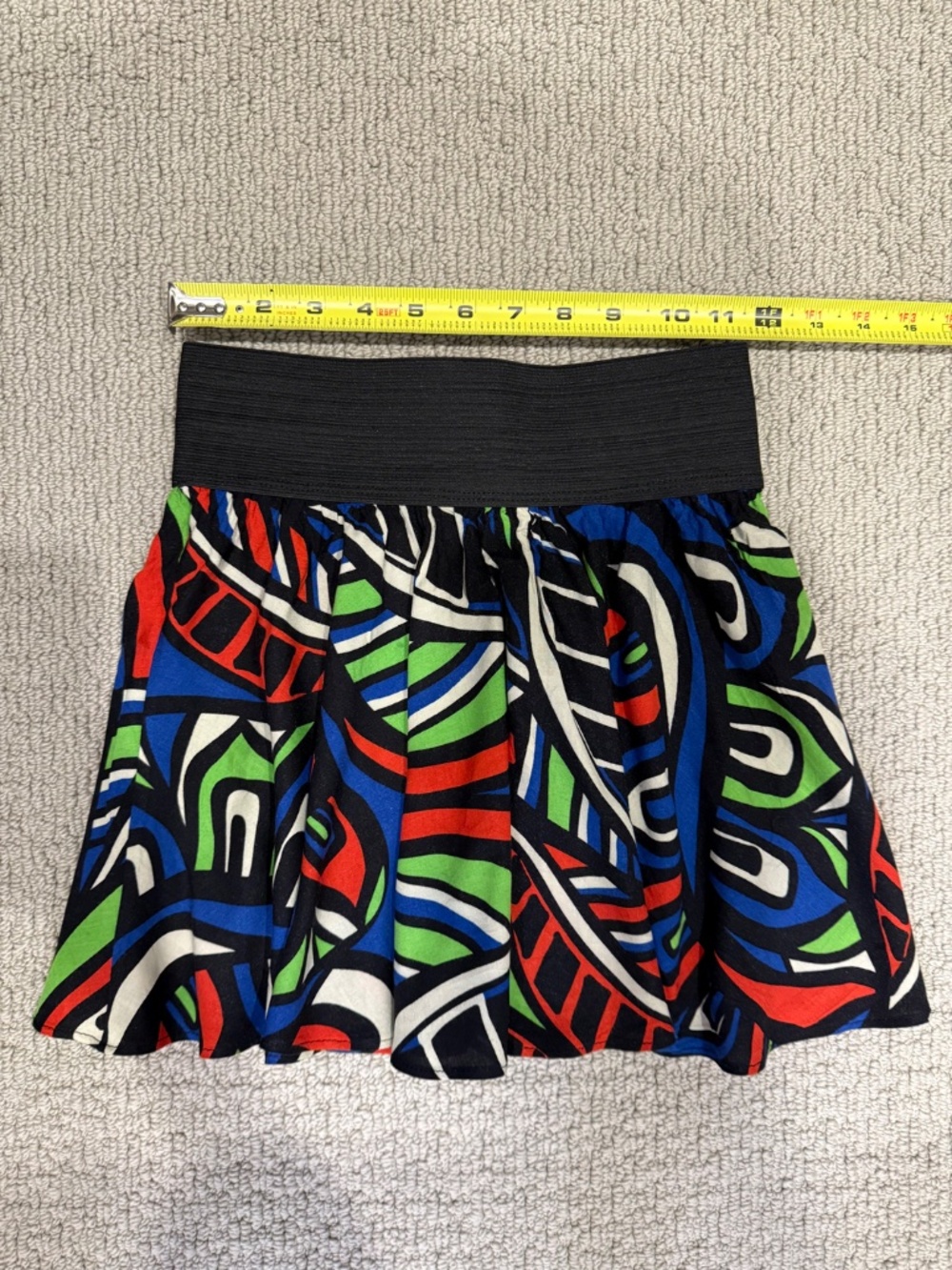 XXI Abstract Geometric Print Mini Skirt Cover-Up Size Small Rayon